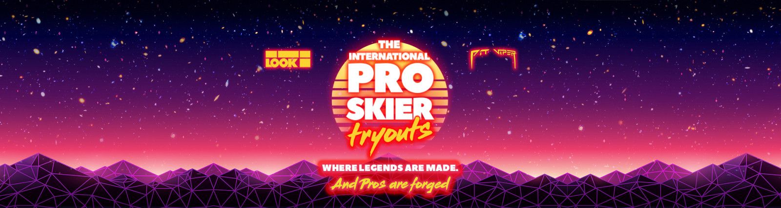 pro skier tryout out banner image